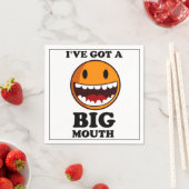 "ICH HABE EIN GROSSES MOUTH-GESICHT GOT SERVIETTE (Beispiel)