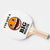 "ICH HABE EIN GROSSES MOUTH-GESICHT GOT TISCHTENNIS SCHLÄGER (Seitenansicht)