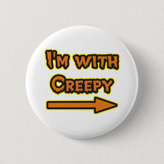 Ich habe ein gruseliges Halloween Button (Vorderseite)