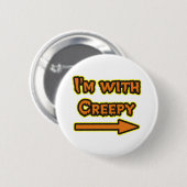 Ich habe ein gruseliges Halloween Button (Vorne & Hinten)