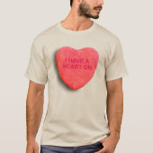 ICH HABE EIN HERZ IM KANDISCHEN HERZ T-Shirt (Vorderseite)