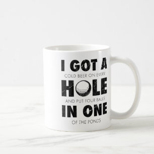 Ich habe ein Hole-in-One Golf lustige Aussage Herr Kaffeetasse
