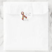 Ich habe ein Kind mit Autismus-Aufkleber Liebe Herz-Aufkleber (Tasche)