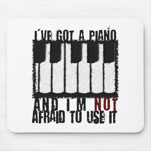 Ich habe ein Klavier Mousepad (Vorne)