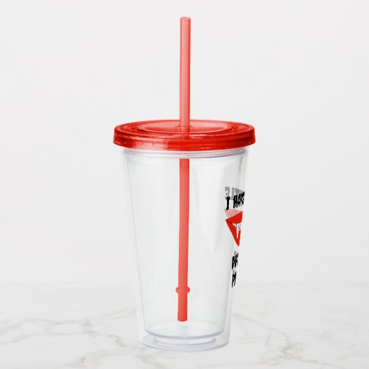 Ich habe ein kleines Trinkproblem mit Vampirfangs Acryltrinkbecher (Rechts)