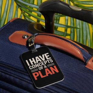 Ich habe ein Konzept für einen Plan Gepäckanhänger