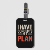 Ich habe ein Konzept für einen Plan Gepäckanhänger (Vorderseite Vertikal)