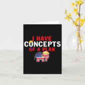 Ich habe ein Konzept für einen Plan lustig Trump H Karte (Gelbe Blume)