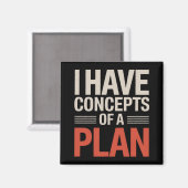 Ich habe ein Konzept für einen Plan Magnet (Vorderseite/Rückseite)