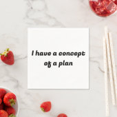 Ich habe ein Konzept für einen Plan Serviette (Beispiel)