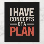 Ich habe ein Konzept für einen Plan Weinetikett (Einzelnes Label)