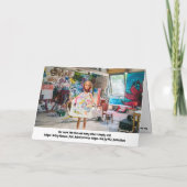 Ich habe ein langes Mittagessen extravagant Karte (Rückseite)