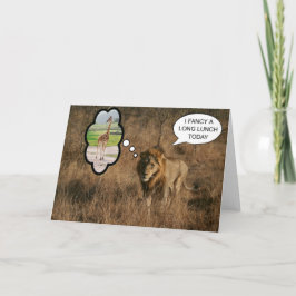 Ich habe ein langes Mittagessen extravagant Karte