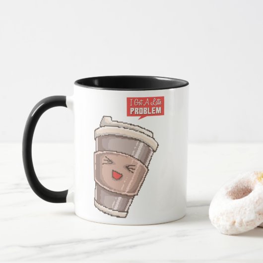 Ich habe ein Latte-Problem Tasse (Mit Donut)