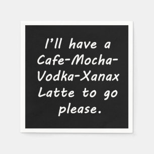 Ich habe ein Latte Serviette