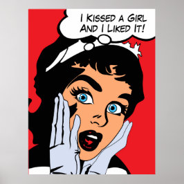 Ich habe ein Mädchen geküsst und es gefiel mir. Poster