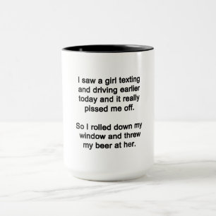 Ich habe ein Mädchen Gesimst Tasse
