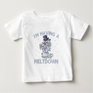 Ich habe ein Meltdown Funny Christmas Snowman Gesc Baby T-shirt
