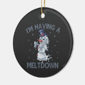 Ich habe ein Meltdown Funny Christmas Snowman Gesc Keramik Ornament (Links)
