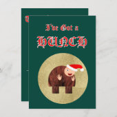 Ich habe ein Mittagessen Got Feiertagskarte (Vorne/Hinten)