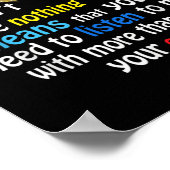 Ich habe ein nonverbales Autismus-Bewusstsein Puzz Poster (Ecke)