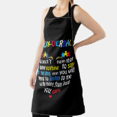 Ich habe ein nonverbales Autismus-Bewusstsein Puzz Schürze (InSitu)