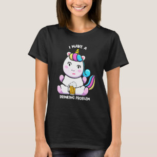 Ich habe ein Trinkproblem lustige Bier Einhorn Cos T-Shirt