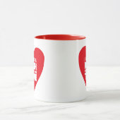 ICH HABE EIN WÜNSCHES Liebe Herz GEMACHT Tasse (Zentrum)