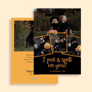 Ich habe ein Zauberfoto Halloween Feiertagskarte