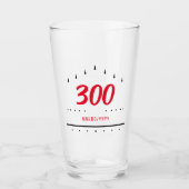 "Ich habe eine 300 gekocht" | Datum | Bowling Ball Glas (Vorderseite)