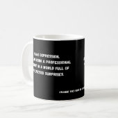 Ich habe eine Depression_ pessimistische Tasse (Vorderseite Links)