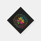 Ich habe eine friedliche Hippie Serviette (Ecke)