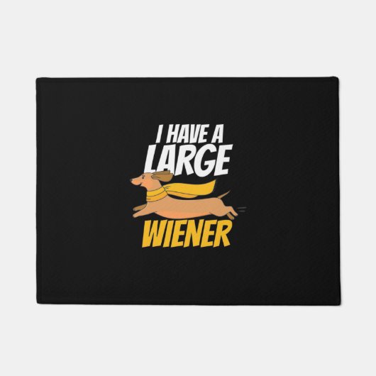 Ich habe eine große Dackel Fußmatte (Vorderseite)