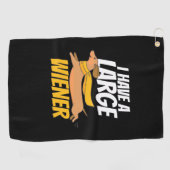 Ich habe eine große Dackel Golfhandtuch (Horizontal)