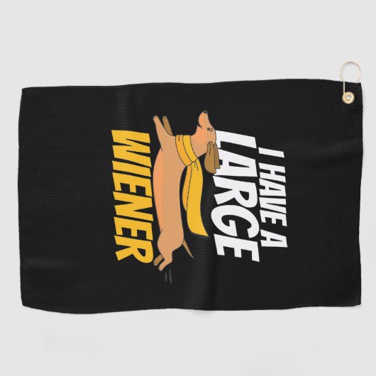 Ich habe eine große Dackel Golfhandtuch (Horizontal)