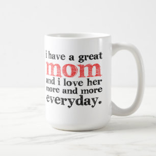 Ich habe eine große Mama-Kaffee-Tasse Kaffeetasse