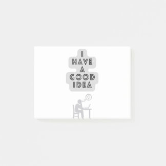 Ich habe eine gute Idee Post-it Klebezettel