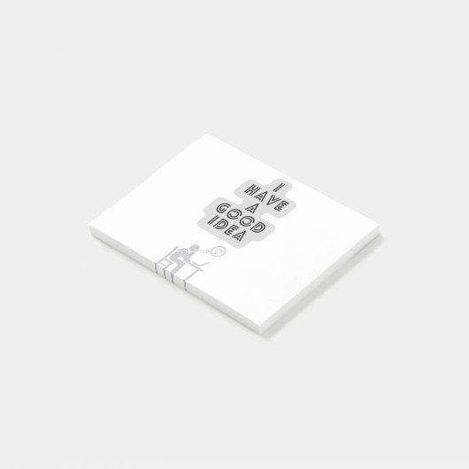 Ich habe eine gute Idee Post-it Klebezettel (angewinkelt)