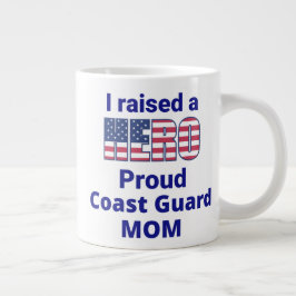 "Ich habe eine HERO, Proud COAST GUARD MAMA! 20 oz Jumbo-Tasse