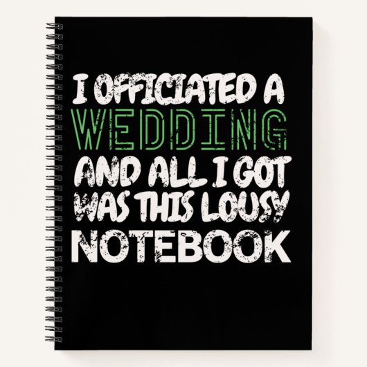 Ich habe eine Hochzeit veranstaltet und das Got Notizblock (Vorderseite)
