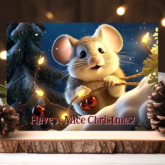 Ich habe eine Mäuse Weihnachten Niedlichen Maus