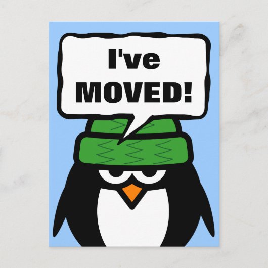 Ich habe eine neue Postkarte mit niedlichem Pingui (Vorderseite)