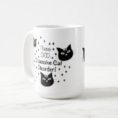 Ich habe eine obskure, obsessive Cat-Störung Kaffeetasse (Vorderseite Links)