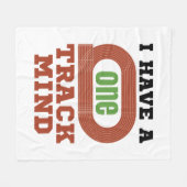 Ich habe eine "One Track Mind"-Gedankenführung und Fleecedecke (Vorderseite (Horizontal))