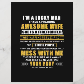 Ich habe eine Phantastische Ehefrau und einen Feue Briefbogen