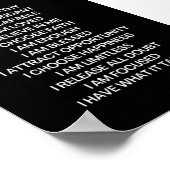 ICH HABE EINE POSITIVE ANGELEGENHEIT POSTER (Ecke)