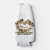 Ich habe eine Schlange Brown und Gold Print geküss Flaschenkühler (Vorderseite)