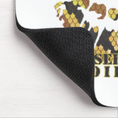 Ich habe eine Schlange Brown und Gold Print geküss Mousepad (Ecke)