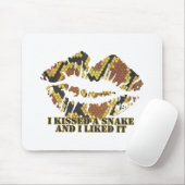 Ich habe eine Schlange Brown und Gold Print geküss Mousepad (Mit Mouse)