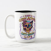 Ich habe eine sehr aktive... zweifarbige tasse (Links)